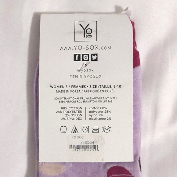 Yo Sox Women's "In Wine We Trust" Novelty Crew Socks NWT Sizes 6-10 - Picture 3 of 3